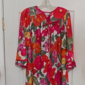 NWOT Vintage Intimate Options Full Length Housecoat Kaftan Robe 1X
